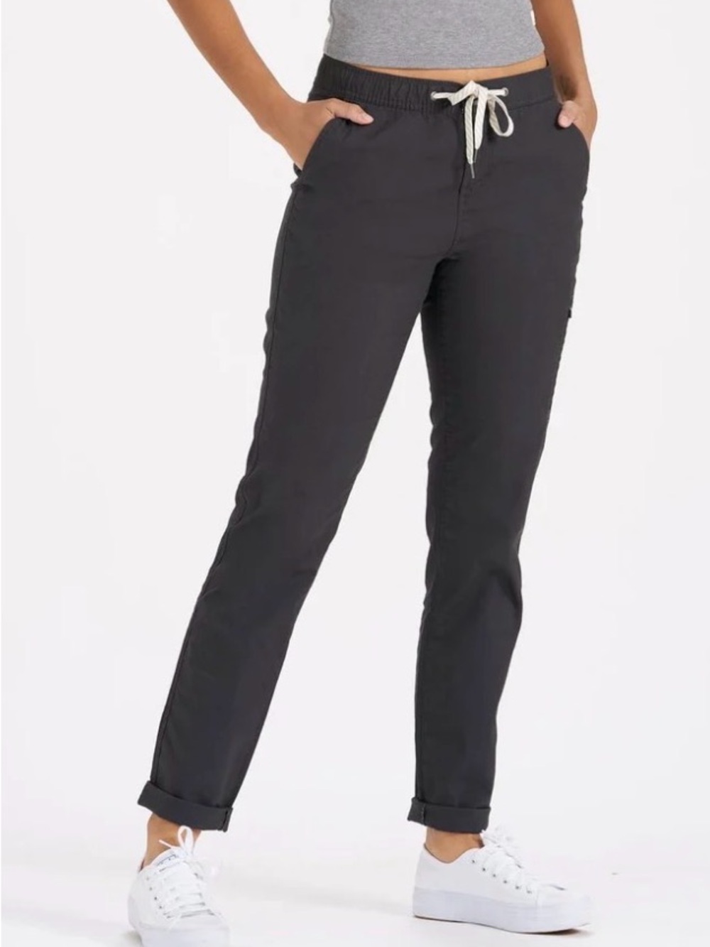 Vuori Charcoal Ripstop Drawstring Pants